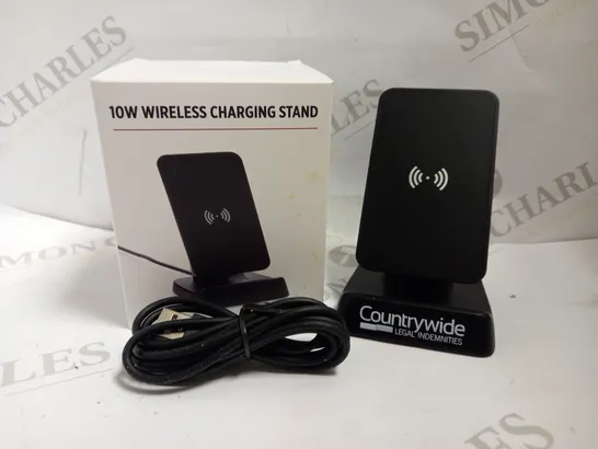 BOXED 10W WIRELESS CHARGING STAND - BLACK