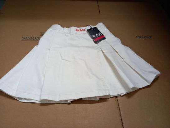 KICKERS WHITE DENIM SKIRT - XD