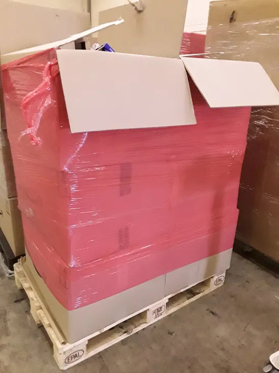 PALLET OF 6 BOXES CONTAINING ASSORTED PRODUCTS INCLUDING MOUSEPAD, LEAN FALL STAND BOOK, 2024 DIARY, DOG BACKPACK, HEADPHONE CARRY CASE, BIKE SEAT