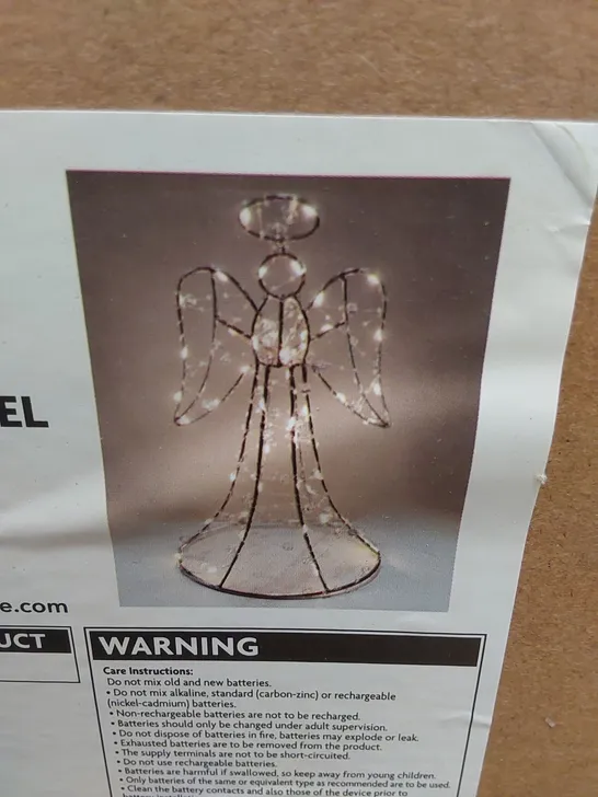 8 X BOXED JEWELLED ANGEL CHRISTMAS TREE TOPPER 