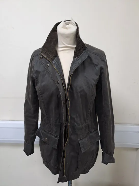 FAT FACE FAUX LEATHER JACKET SIZE 10 