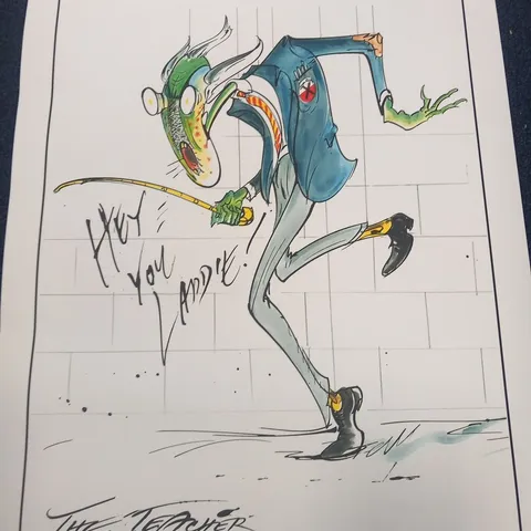 GERALD SCARFE THE TEACHER SIGNED PRINT #34/100