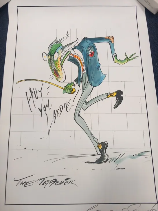 GERALD SCARFE THE TEACHER SIGNED PRINT #34/100