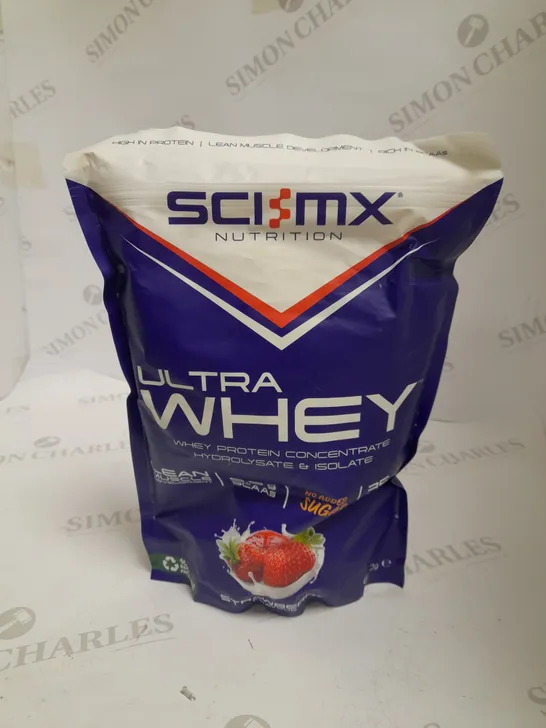 SCI-MX ULTRA WHEY PROTEIN CONCENTRATE POWDER 900G - STRAWBERRY 