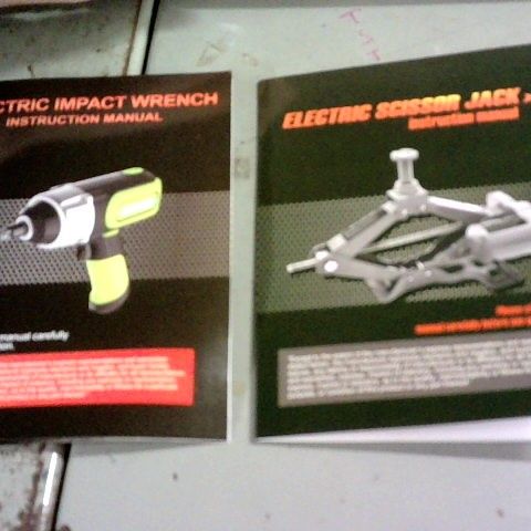 ELECTRIC IMPACT WRENCH + ELECTRIC SCISSOR JACK 