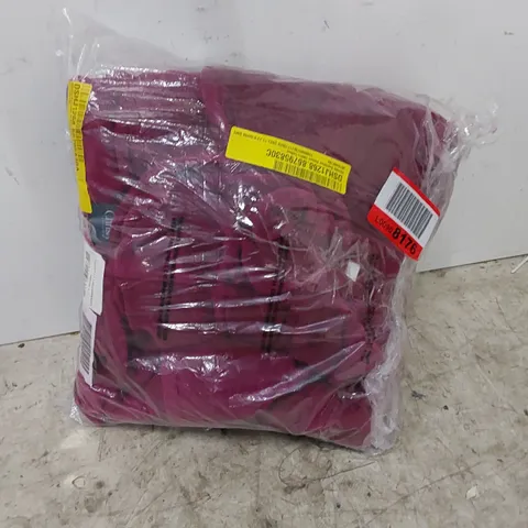 BAGGED CHRISTY SUPREME VELOUR 100% COTTON ROBE - RASPBERRY // SIZE: MEDIUM