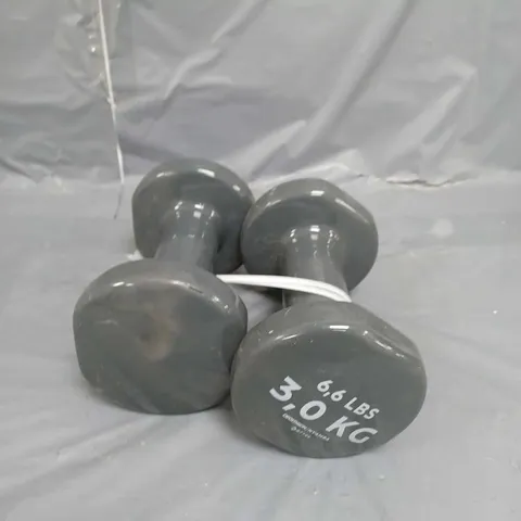 SET OF 2 3.0KG DUMBBELL WEIGHTS