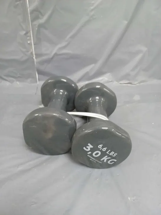 SET OF 2 3.0KG DUMBBELL WEIGHTS