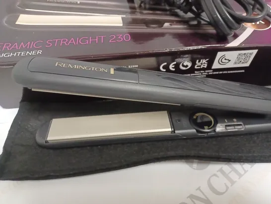 BOXED REMINGTON CERAMIC STRAIGHT 230 STRAIGHTENER