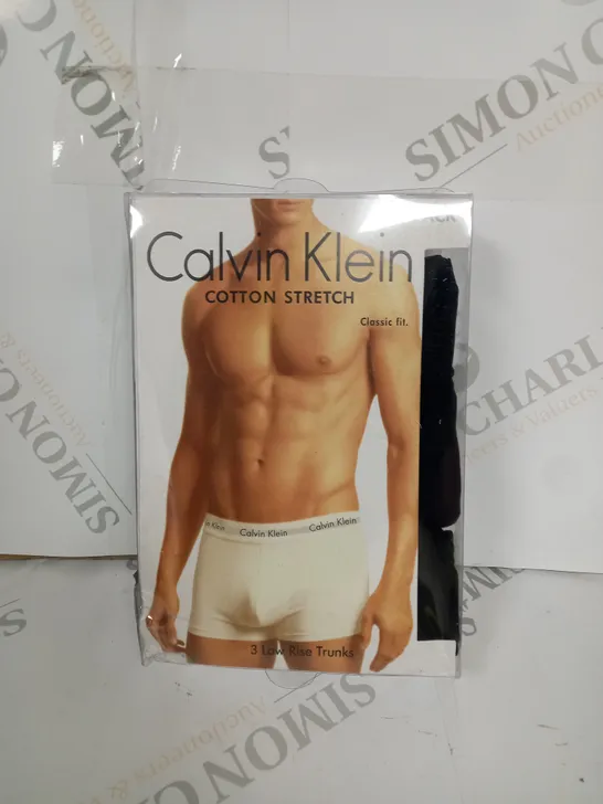 CALVIN KLEIN CLASSIC FIT 3 LOW RISE TRUNKS SIZE M