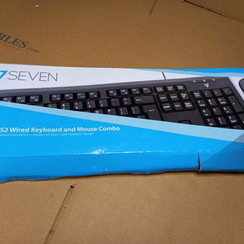 BOXED DESIGNER USB/PS2 WIRED KEYBOARD AND MOUSE COMBO