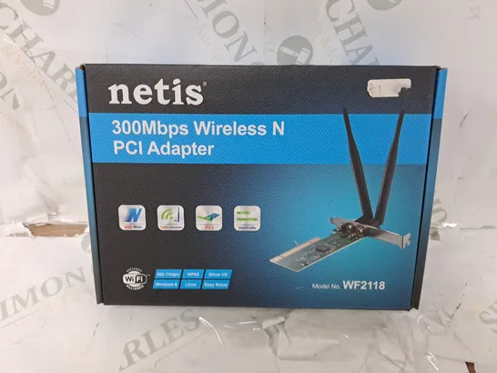 BOXED NETIS 300MBPS WIRELESS N PCI ADAPTER (WF2118)