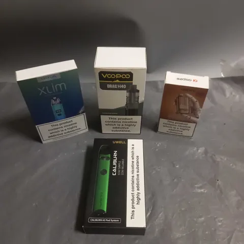 APPROXIMATELY 20 BOXED E-CIGARETTES TO INCLUDE OXVA, VOOPOO, ASPIRE ETC 