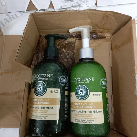 L'OCCITANE SHAMPOO AND CONDITIONER DUO VOLUME AND STRENGTH 