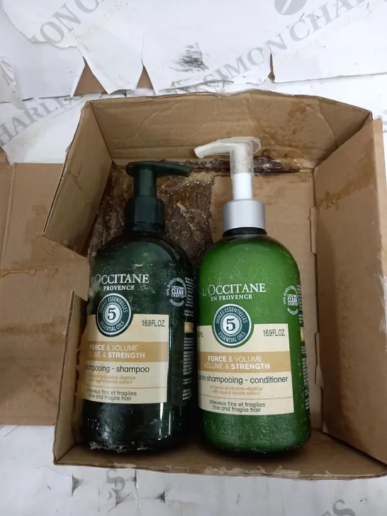 L'OCCITANE SHAMPOO AND CONDITIONER DUO VOLUME AND STRENGTH 