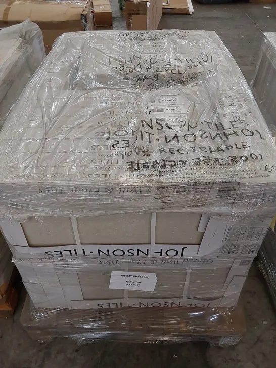 PALLET CONTAINING 40 CARTONS OF JOHNSONS  CTD YORK STONE TILES - 5 PER PACK / 597X297X10MM