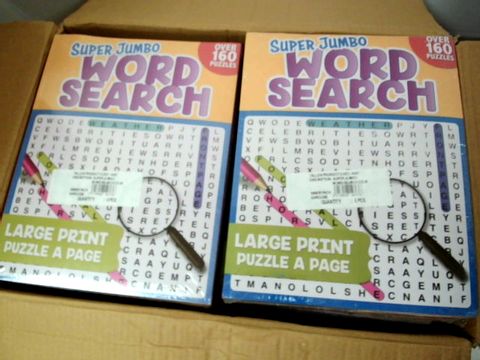 SUPER JUMBO WORD SEARCH BOOK 6 PIECES 8 LOTS