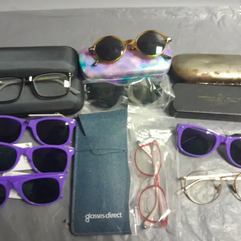 LOT OF APPROXIMATELY 21 ASSORTED PAIRS OF GLASSES TO INCLUDE GLASSES DIRECT, J OKAFOR AND VIU