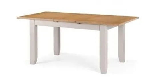 BOXED RICHMOND EXTENDABLE DINING TABLE ELEPHANT GREY/PALE OAK (2 BOXES)