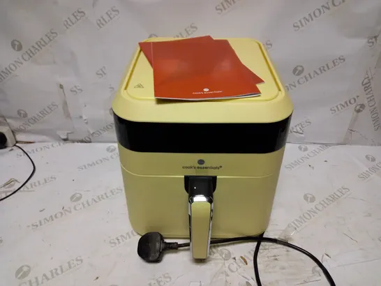 COOKS ESSENTIALS AIR FRYER IN YELLOW