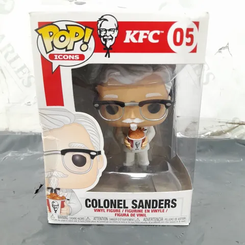 BOXED POP ICONS KFC 05 COLONEL SANDERS VINYL FIGURE