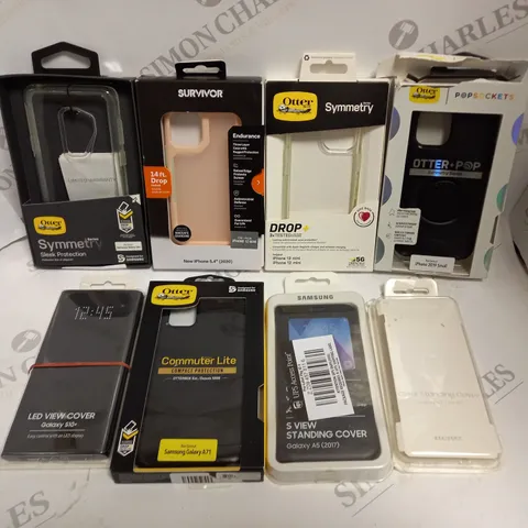 APPROXIMATELY 30 ASSORTED SMARTPHONE PROTECTIVE CASES FOR VARIOUS MODELS TO INCLUDE IPHONE 13 MINI, GALAXY S10+, GALAXY A5 ETC 
