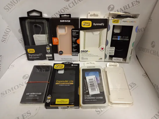 APPROXIMATELY 30 ASSORTED SMARTPHONE PROTECTIVE CASES FOR VARIOUS MODELS TO INCLUDE IPHONE 13 MINI, GALAXY S10+, GALAXY A5 ETC 