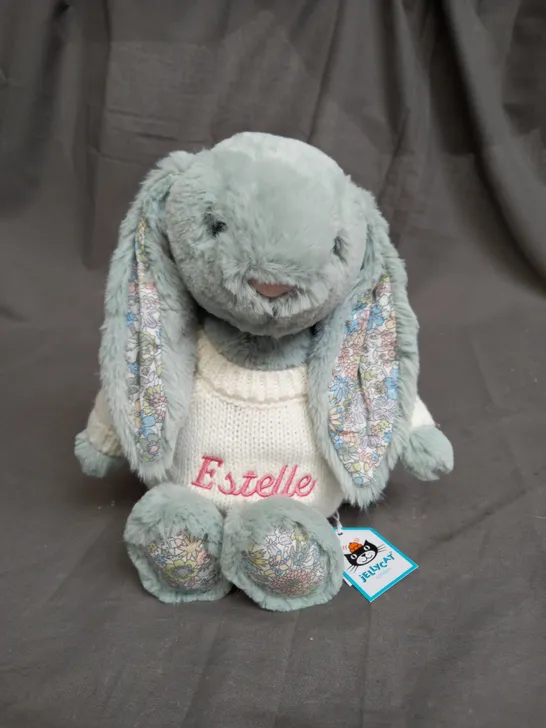 JELLYCAT - I AM MEDIUM BLOSSOM SAGE BUNNY