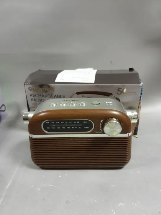 BOXED LLOYTRON RECHARGEABLE BLUETOOTH RADIO 