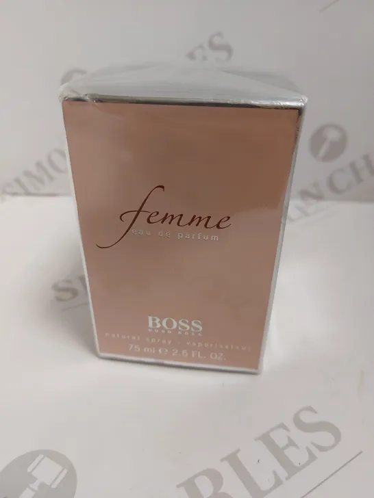 BOXED AND SEALED HUGO FEMME EAU DE PARFUM HUGO BOSS 75ML