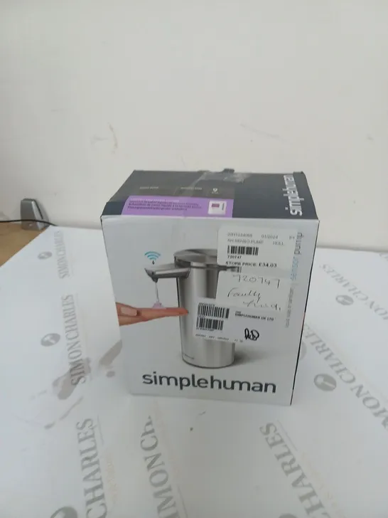 SIMPLE HUMAN LIQUID SOAP OR SANITIZER SENSOR PUMP/DISPENSER