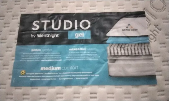 STUDIO BY SILENTNIGHT GEL MATTRESS - APPROXIMATELY 135X190CM