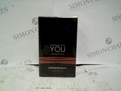 EMPORIO ARMANI STRONGER WITH YOU ABSOLUTELY EDP - 100ML - BRAND NEW SEALED 