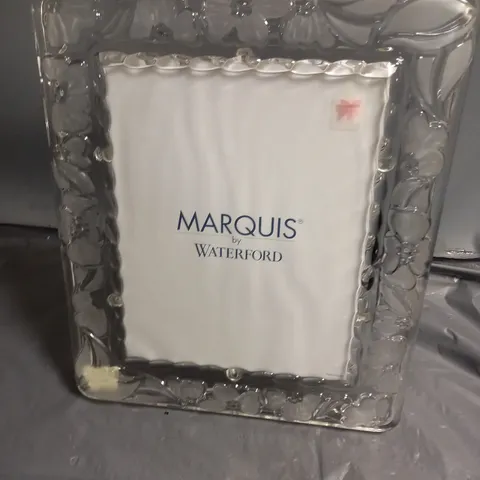 MARQUIS BY WATERFORD GLASS FLORAL PHOTO FRAME (8x10) - COLLECTION ONLY