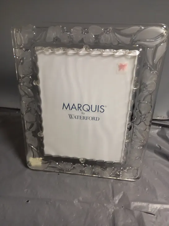 MARQUIS BY WATERFORD GLASS FLORAL PHOTO FRAME (8x10) - COLLECTION ONLY