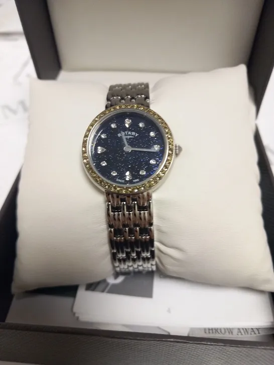 BOXED ROTARY LADIES KENSINGTON WRIST WATCH