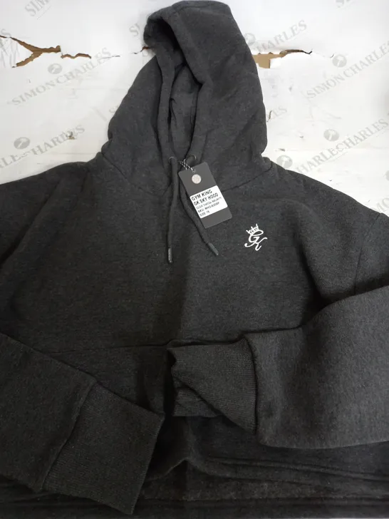 GYM KING SKY HOODIE IN LIGHT GREY - SIZE 16