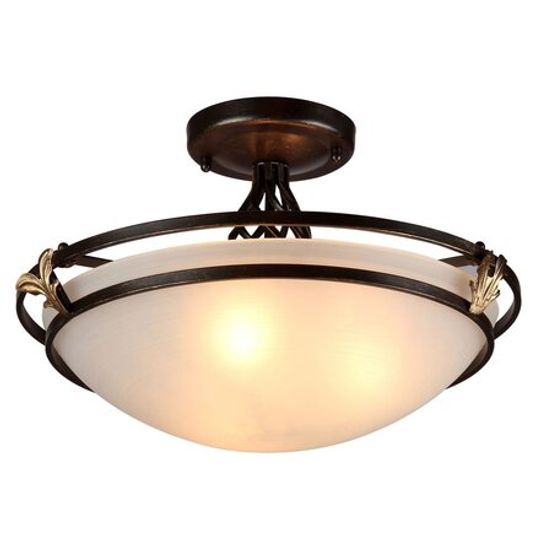 BOXED CARTIE 3-LIGHT FLUSH MOUNT FIXTURE 