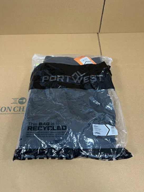 BAGGED PORTWEST HIVIS FLEXI TROUSERS IN SIZE SMALL