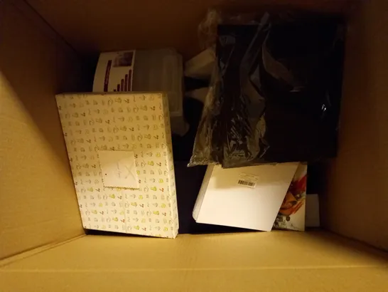 BOX OF APPROXIMATELY 20 HOUSEHOLD PRODUCTS TO INCLUDE HASAGEI, FOCUS, BRENNENSTUHL, ETC