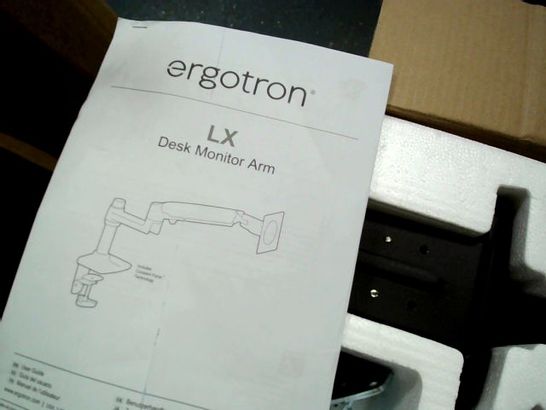 ERGOTRON LX MONITOR ARM IN BLACK BLACK