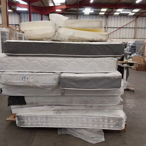 PALLET OF 9X MATTRESS OF ASSORTED SIZES AND BRANDS