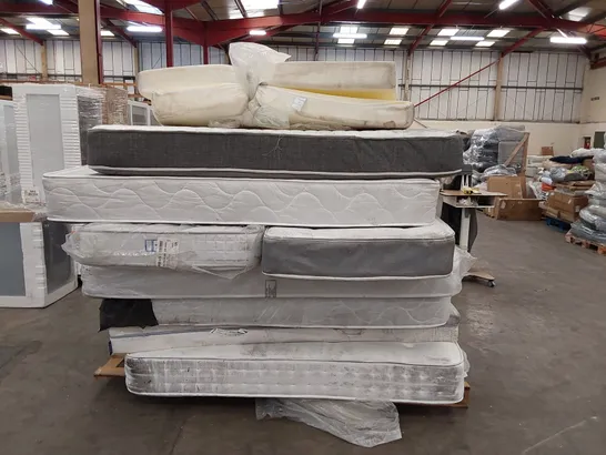 PALLET OF 9X MATTRESS OF ASSORTED SIZES AND BRANDS