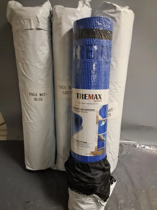 LOT OF 4 SEALED TREMAX SPORTS YOGA MATS