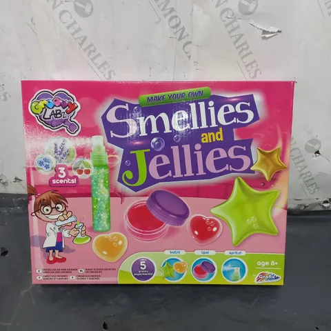 12 BOXED AND SEALED GRROVY LAB SMELLIES AND JELLIES