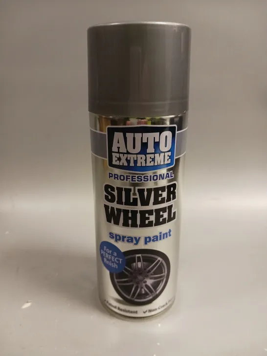 12 X AUTO EXTREME PROFESSIONAL SILVER WHEEL SPRAY PAINT - COLLECTION ONLY 