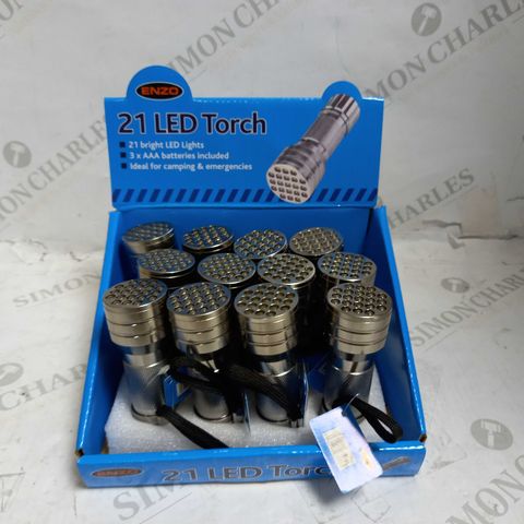 LOT OF APPROXIMATELY 48 21-LED TORCHES