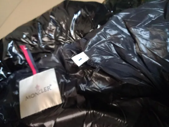 MONCLER BLACK BUBBLE COAT - SIZE 1