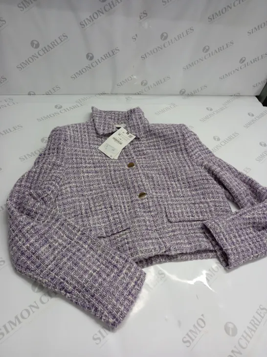 ZARA'S OCCASSIONAL KNITTED BUTTONED JACKET SIZE M