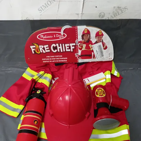 MELISSA & DOUG FIRE CHIEF COSTUME AGE 3-6